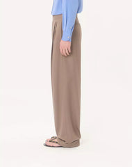 Valentino Cuffed Wool Trousers In Natté Wool