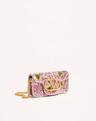 Valentino Garavani Locò Small Embroidered Shoulder Bag