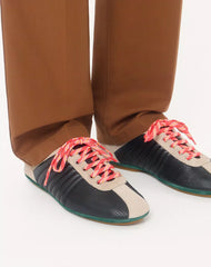 Strikie Trainer In Perforated Nappa And Suede