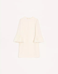 Embroidered Crepe Couture Short Dress