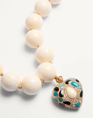 Coeur Royal Necklace In Metal, Resin, Enamel And Swarovski® Crystals