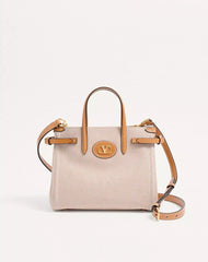 Valentino Garavani Antibes Small Canvas Shopping Bag