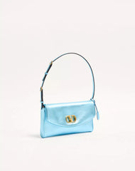 Valentino Garavani Devain Small Shoulder Bag In Laminated Nappa Leather