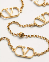 Vlogo Signature Metal Necklace