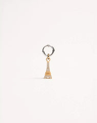 Chez Valentino Single Earring In Metal And Swarovski® Rhinestones