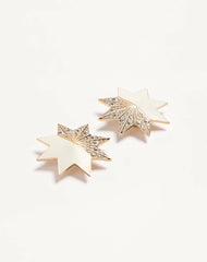 Pas Plus Earrings In Metal, Enamel And Swarovski® Crystals
