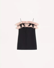 Crepe Couture Short Dress