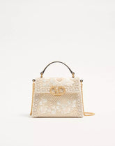 Valentino Garavani Mini Vsling Embroidered Handbag With Jewel Logo