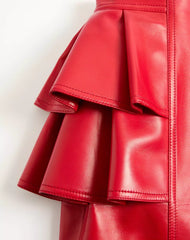 Leather Midi Skirt