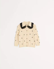 Embroidered Cotton Cardigan