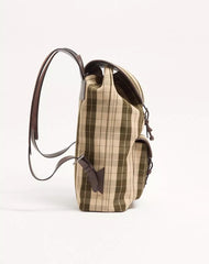 Valentino Garavani Antibes Backpack In Check Fabric