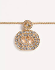 Vlogo Signature Metal And Swarovski® Crystal Necklace