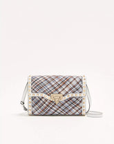 Valentino Garavani Rockstud Small Shoulder Bag In Woven Fabric