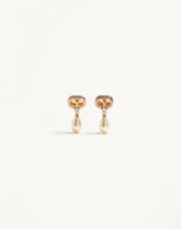 Ovalette Earrings In Metal, Pearls And Swarovski® Crystals