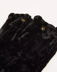 VLogo Signature Long Chenille Gloves