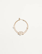 Vlogo Signature Bracelet In Metal, Pearls And Swarovski® Crystals