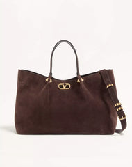 Valentino Garavani Large Shopping Bag in Soft Suede
