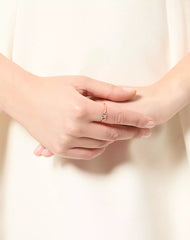 VLOGO SIGNATURE METAL AND SWAROVSKI® CRYSTAL RING
