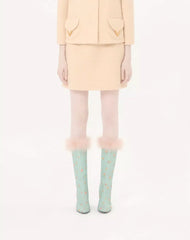 Curly Wool Short Skirt