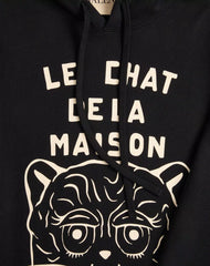 Cotton Sweatshirt With Le Chat De La Maison Patch