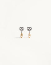 Ovalette Earrings In Metal, Pearls And Swarovski® Crystals