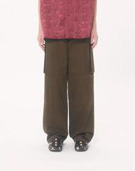 Valentino Cargo Trousers In Cotton Gabardine