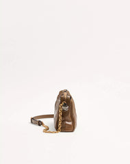 Valentino Garavani Panthea Small Shoulder Bag In Nappa Leather With A Chevron Pattern
