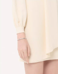 Ovalette Cuff Bracelet In Metal With Swarovski® Crystals