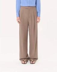 Valentino Cuffed Wool Trousers In Natté Wool