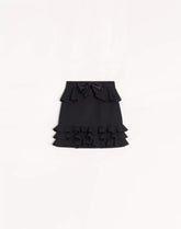 Crepe Couture Short Skirt