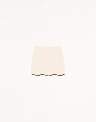 Mini Skirt In Crepe Couture