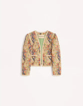 Piquet Jacket With Voyage Imaginaire Paisley Print