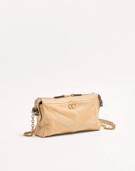 Valentino Garavani Panthea Small Shoulder Bag In Nappa Leather With A Chevron Pattern