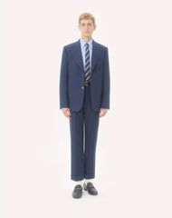 Wool Gabardine Trousers With Turn-Ups