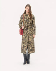 Cloth Coat In Animalier Print