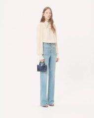 Valentino Garavani Rockstud Mini Shopping Bag In Laminated Calfskin