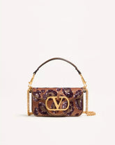 Valentino Garavani Locò Small Embroidered Animalier Shoulder Bag