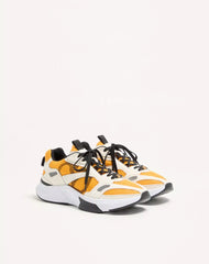 Demivee Trainer In Mesh Fabric With Suede Inserts
