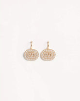 Vlogo Signature Earrings In Metal With Swarovski® Crystals