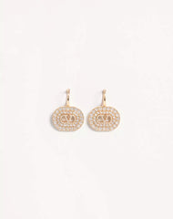 Vlogo Signature Earrings In Metal With Swarovski® Crystals