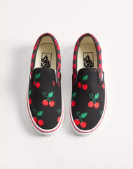 Valentino Garavani And Vans Slip-On Fabric Trainer With Maxi Cherryfic Print And VLogo Checkerboard Print