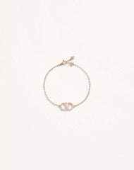 Vlogo Signature Bracelet In Metal And Swarovski® Crystals