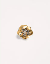 Fleur Lumineuse Brooch In Metal And Fabric