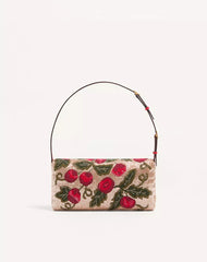 Valentino Garavani Devain Embroidered Small Shoulder Bag