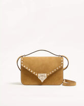 Valentino Garavani Rockstud Small Shoulder Bag In Suede
