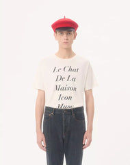 Valentino Cotton T-Shirt With Le Chat De La Maison Icon Muse Anti Hero Print