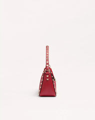 Small Rockstud Grainy Calfskin Crossbody Bag