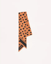 Dalmatian Polka Dot Silk Bandeau Scarf