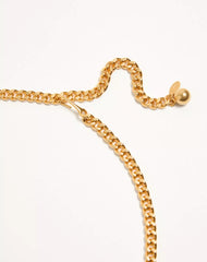 VLogo Signature Chain Belt With Crystals