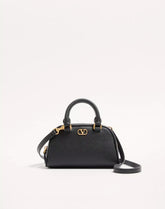 Mini VLogo Signature Bowling Bag In Grainy Calfskin